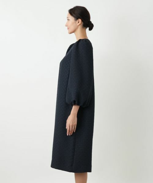 Leilian PLUS HOUSE / レリアンプラスハウス ドレス | バルーンスリーブワンピース【NEMIKA】 | 詳細8