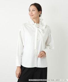 Leilian PLUS HOUSE / レリアンプラスハウス シャツ・ブラウス | フリルカラーボウタイブラウス【NEMIKA】