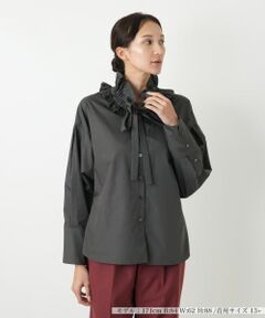 Leilian PLUS HOUSE / レリアンプラスハウス シャツ・ブラウス | フリルカラーボウタイブラウス【NEMIKA】