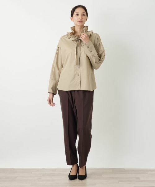 Leilian PLUS HOUSE / レリアンプラスハウス シャツ・ブラウス | フリルカラーボウタイブラウス【NEMIKA】 | 詳細4