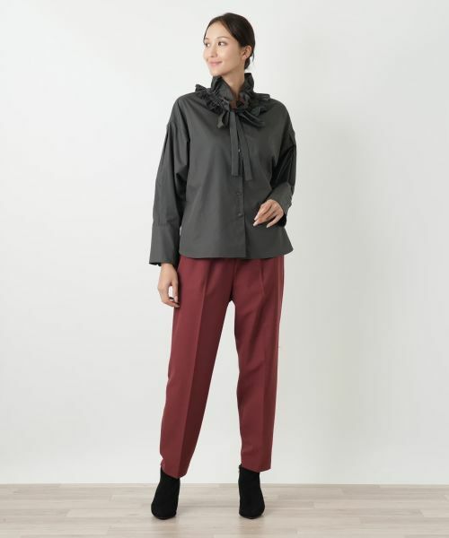 Leilian PLUS HOUSE / レリアンプラスハウス シャツ・ブラウス | フリルカラーボウタイブラウス【NEMIKA】 | 詳細7