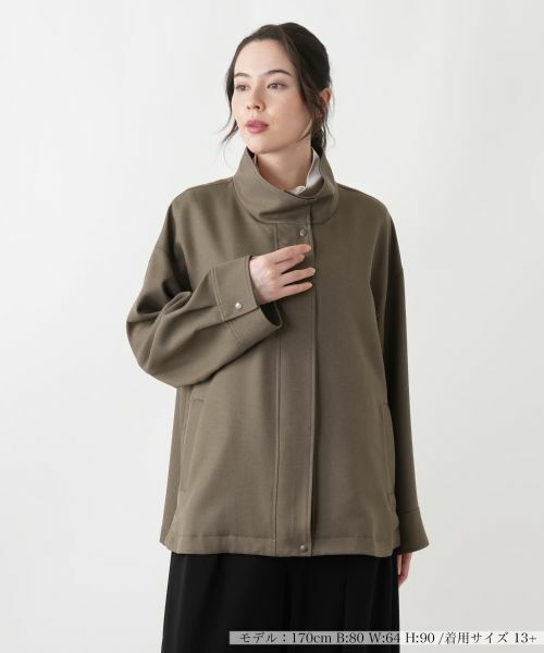 Leilian PLUS HOUSE/レリアンプラスハウス ジャケット ブラウン 13+