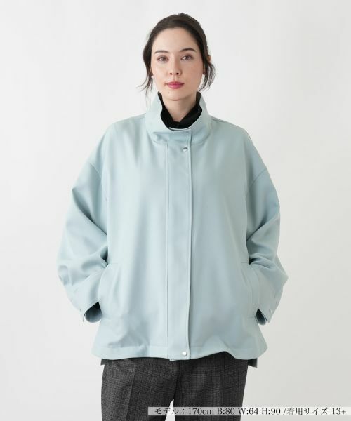 Leilian PLUS HOUSE/レリアンプラスハウス ジャケット グリーン 13+ Leilian PLUS HOUSE/レリアンプラスハウス ジャケット グリーン 13+