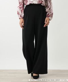 Leilian PLUS HOUSE / レリアンプラスハウス その他パンツ | ストレッチワイドパンツ