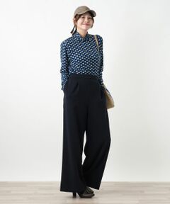 Leilian PLUS HOUSE / レリアンプラスハウス その他パンツ | ストレッチワイドパンツ