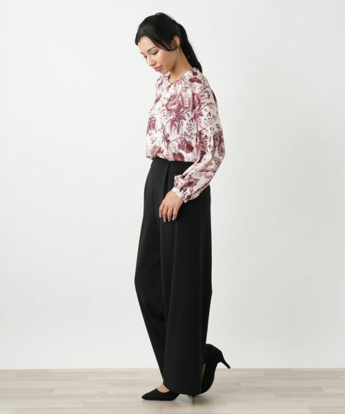 Leilian PLUS HOUSE / レリアンプラスハウス その他パンツ | ストレッチワイドパンツ | 詳細2