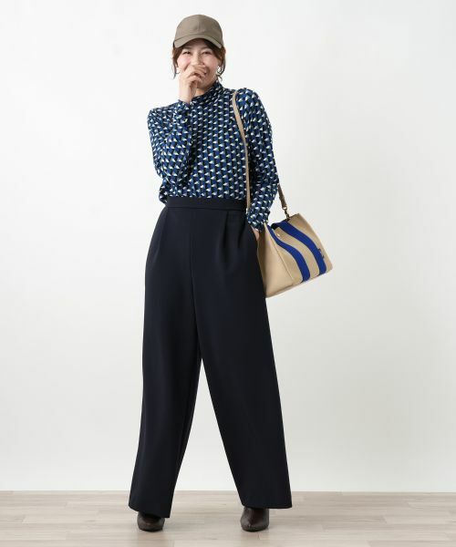 Leilian PLUS HOUSE / レリアンプラスハウス その他パンツ | ストレッチワイドパンツ | 詳細4