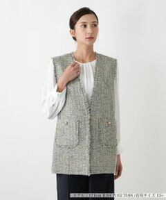 Leilian PLUS HOUSE / レリアンプラスハウス テーラードジャケット | ベスト【BOURGE】