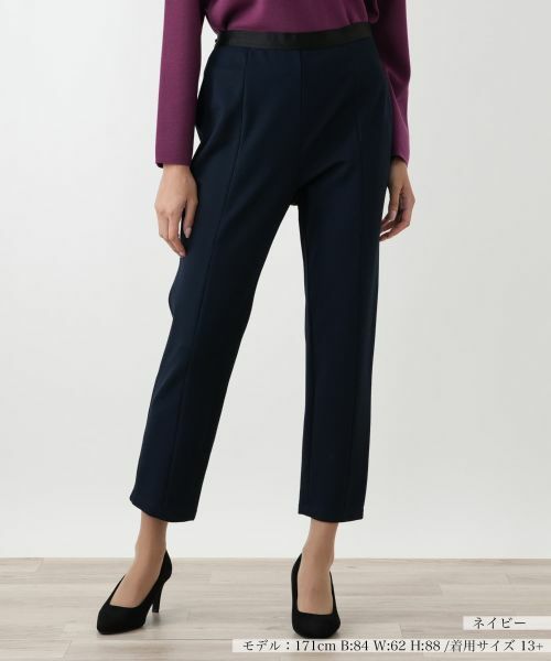 Leilian PLUS HOUSE/レリアンプラスハウス パンツ ネイビー 13+ Leilian PLUS HOUSE/レリアンプラスハウス パンツ ネイビー 13+