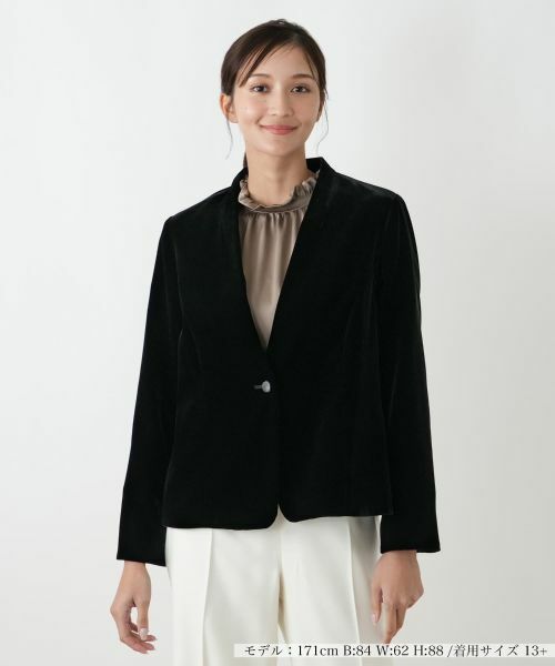 Leilian PLUS HOUSE/レリアンプラスハウス ジャケット【セレモニー】 ブラック 13+ Leilian PLUS HOUSE/レリアンプラスハウス ジャケット【セレモニー】 ブラック 13+