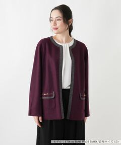 Leilian PLUS HOUSE / レリアンプラスハウス テーラードジャケット | ニットジャケット
