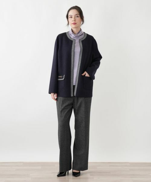 Leilian PLUS HOUSE / レリアンプラスハウス テーラードジャケット | ニットジャケット | 詳細1