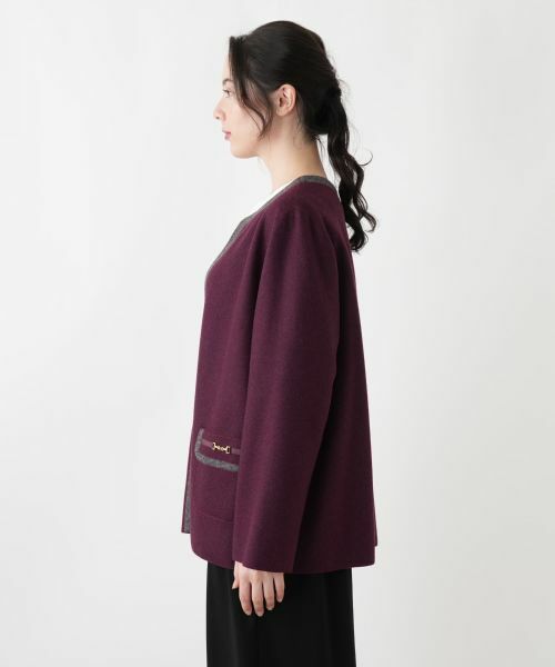 Leilian PLUS HOUSE / レリアンプラスハウス テーラードジャケット | ニットジャケット | 詳細10
