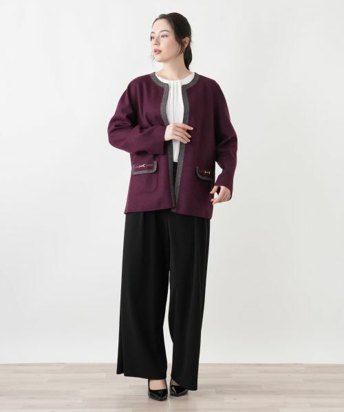 Leilian PLUS HOUSE / レリアンプラスハウス テーラードジャケット | ニットジャケット | 詳細5