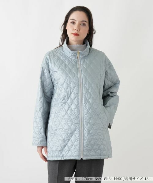 Leilian PLUS HOUSE/レリアンプラスハウス ジャケット サックスブルー 17+ Leilian PLUS HOUSE/レリアンプラスハウス ジャケット サックスブルー 17+