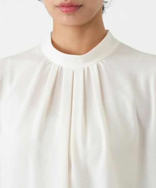 Leilian PLUS HOUSE / レリアンプラスハウス シャツ・ブラウス | ハイネックシアーブラウス【25年11月カタログ】 | 詳細10