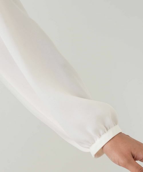 Leilian PLUS HOUSE / レリアンプラスハウス シャツ・ブラウス | ハイネックシアーブラウス【25年11月カタログ】 | 詳細12