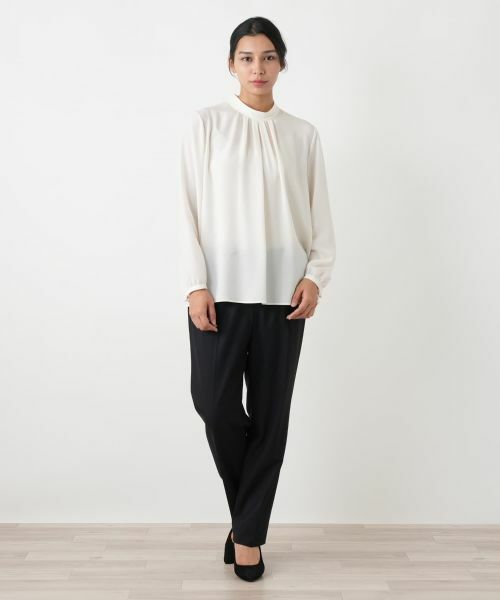 Leilian PLUS HOUSE / レリアンプラスハウス シャツ・ブラウス | ハイネックシアーブラウス【25年11月カタログ】 | 詳細4