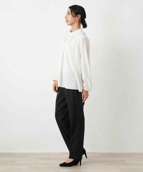 Leilian PLUS HOUSE / レリアンプラスハウス シャツ・ブラウス | ハイネックシアーブラウス【25年11月カタログ】 | 詳細5