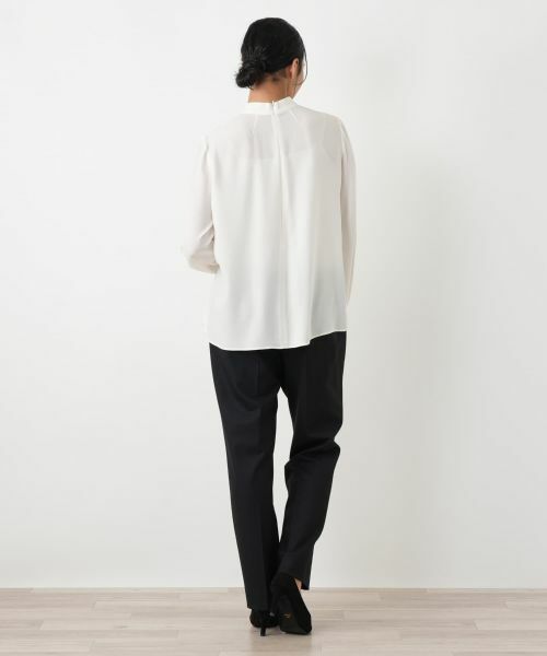 Leilian PLUS HOUSE / レリアンプラスハウス シャツ・ブラウス | ハイネックシアーブラウス【25年11月カタログ】 | 詳細6