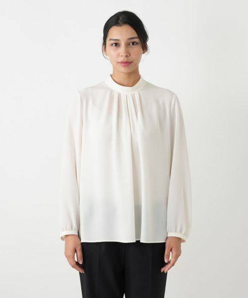 Leilian PLUS HOUSE / レリアンプラスハウス シャツ・ブラウス | ハイネックシアーブラウス【25年11月カタログ】 | 詳細7