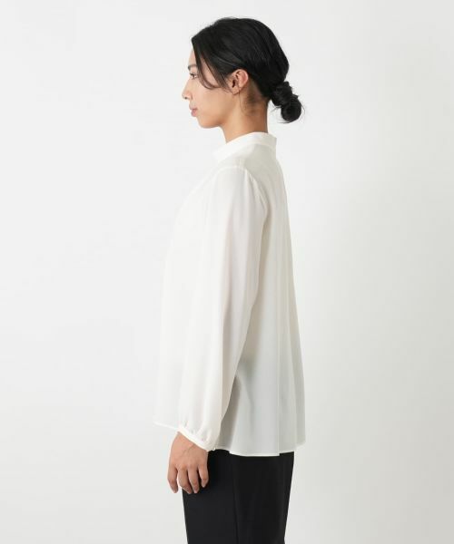 Leilian PLUS HOUSE / レリアンプラスハウス シャツ・ブラウス | ハイネックシアーブラウス【25年11月カタログ】 | 詳細8