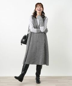 Leilian PLUS HOUSE / レリアンプラスハウス ロング・マキシ丈ワンピース | ジャンパースカート【プラス企画】