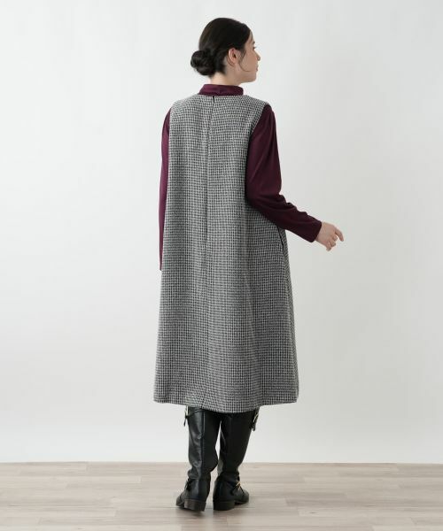 Leilian PLUS HOUSE / レリアンプラスハウス ロング・マキシ丈ワンピース | ジャンパースカート【プラス企画】 | 詳細10