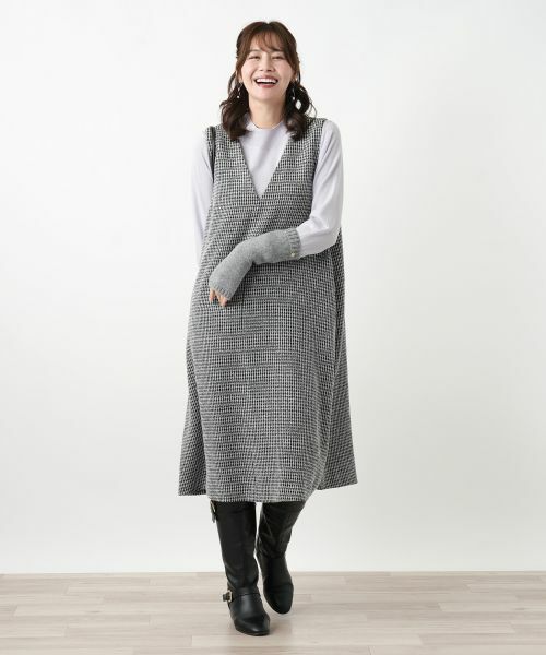 Leilian PLUS HOUSE / レリアンプラスハウス ロング・マキシ丈ワンピース | ジャンパースカート【プラス企画】 | 詳細3