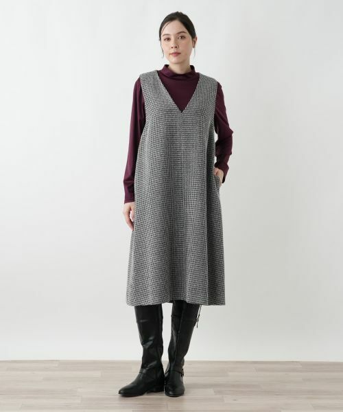 Leilian PLUS HOUSE / レリアンプラスハウス ロング・マキシ丈ワンピース | ジャンパースカート【プラス企画】 | 詳細8