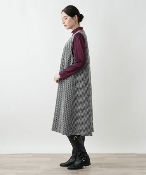 Leilian PLUS HOUSE / レリアンプラスハウス ロング・マキシ丈ワンピース | ジャンパースカート【プラス企画】 | 詳細9