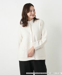 Leilian PLUS HOUSE / レリアンプラスハウス テーラードジャケット | ニットジャケット【CINZIA CALDI】