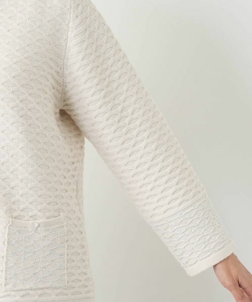 Leilian PLUS HOUSE / レリアンプラスハウス テーラードジャケット | ニットジャケット【CINZIA CALDI】 | 詳細12