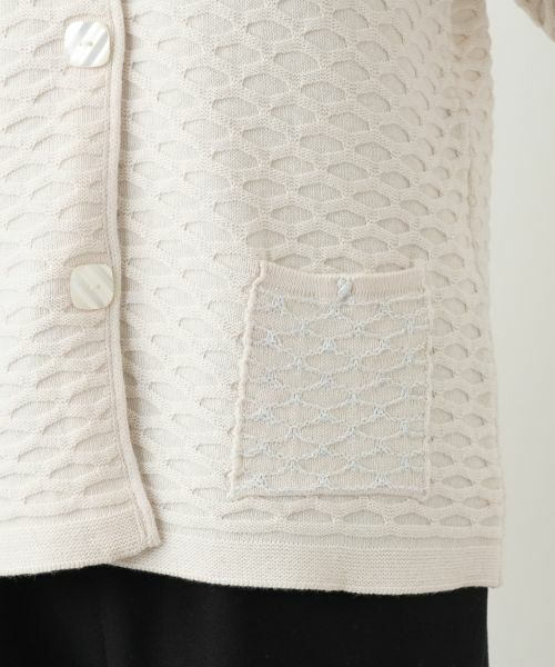 Leilian PLUS HOUSE / レリアンプラスハウス テーラードジャケット | ニットジャケット【CINZIA CALDI】 | 詳細13