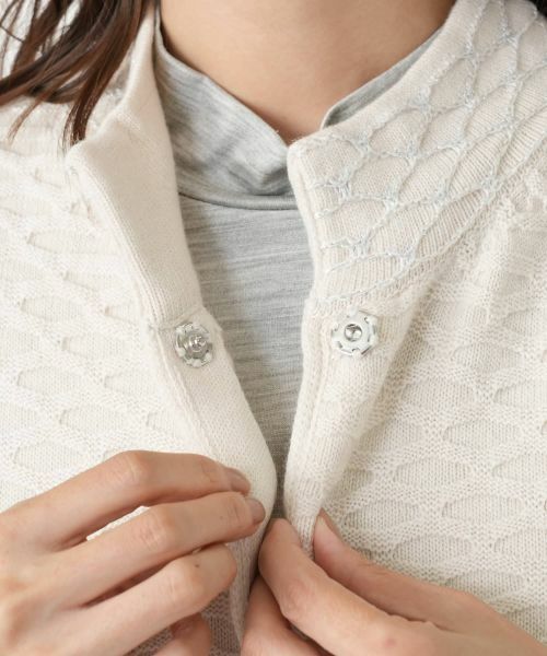 Leilian PLUS HOUSE / レリアンプラスハウス テーラードジャケット | ニットジャケット【CINZIA CALDI】 | 詳細15