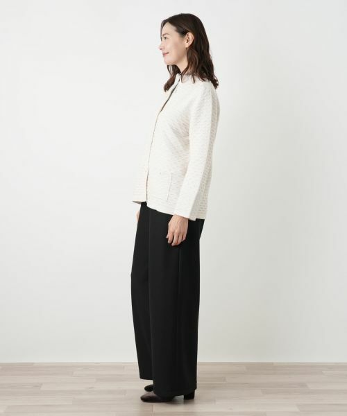 Leilian PLUS HOUSE / レリアンプラスハウス テーラードジャケット | ニットジャケット【CINZIA CALDI】 | 詳細5