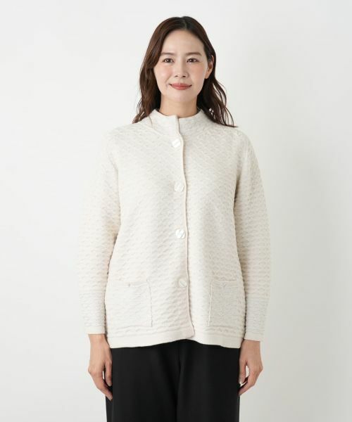 Leilian PLUS HOUSE / レリアンプラスハウス テーラードジャケット | ニットジャケット【CINZIA CALDI】 | 詳細7