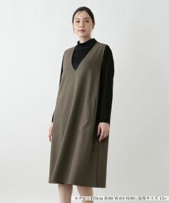 Leilian PLUS HOUSE / レリアンプラスハウス ロング・マキシ丈ワンピース | ジャンパースカート【プラス企画】