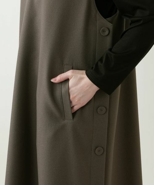 Leilian PLUS HOUSE / レリアンプラスハウス ロング・マキシ丈ワンピース | ジャンパースカート【プラス企画】 | 詳細12