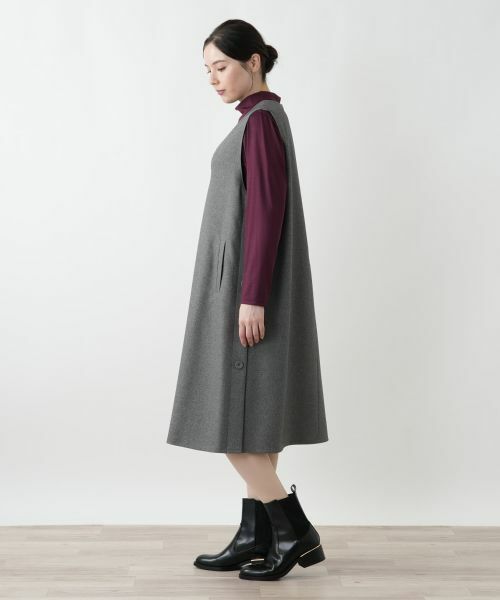 Leilian PLUS HOUSE / レリアンプラスハウス ロング・マキシ丈ワンピース | ジャンパースカート【プラス企画】 | 詳細2