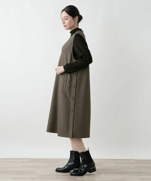 Leilian PLUS HOUSE / レリアンプラスハウス ロング・マキシ丈ワンピース | ジャンパースカート【プラス企画】 | 詳細5