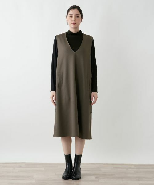 Leilian PLUS HOUSE / レリアンプラスハウス ロング・マキシ丈ワンピース | ジャンパースカート【プラス企画】 | 詳細6