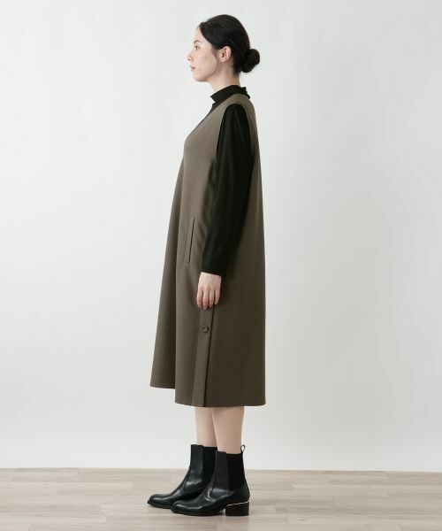 Leilian PLUS HOUSE / レリアンプラスハウス ロング・マキシ丈ワンピース | ジャンパースカート【プラス企画】 | 詳細7