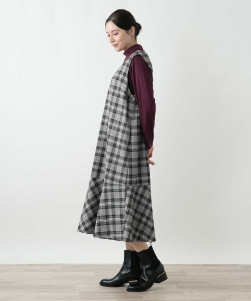 Leilian PLUS HOUSE / レリアンプラスハウス ロング・マキシ丈ワンピース | ジャンパースカート【Leilian WHITE LABEL】 | 詳細2