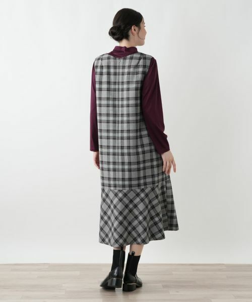 Leilian PLUS HOUSE / レリアンプラスハウス ロング・マキシ丈ワンピース | ジャンパースカート【Leilian WHITE LABEL】 | 詳細3