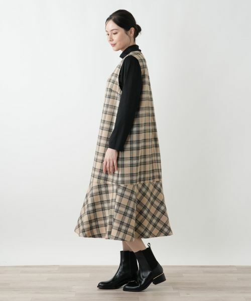 Leilian PLUS HOUSE / レリアンプラスハウス ロング・マキシ丈ワンピース | ジャンパースカート【Leilian WHITE LABEL】 | 詳細5