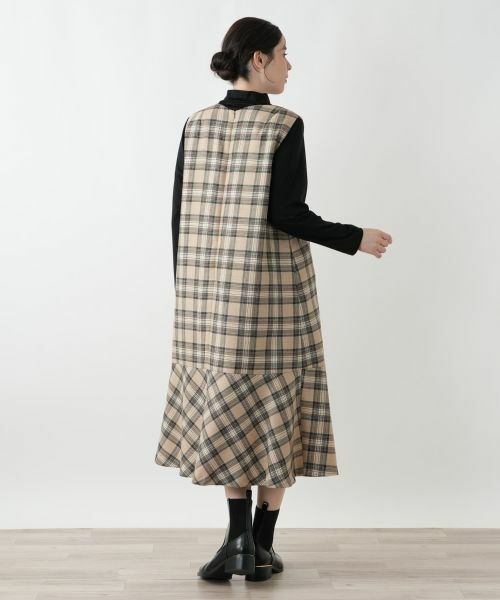 Leilian PLUS HOUSE / レリアンプラスハウス ロング・マキシ丈ワンピース | ジャンパースカート【Leilian WHITE LABEL】 | 詳細6