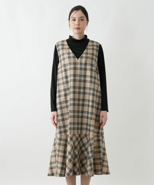 Leilian PLUS HOUSE / レリアンプラスハウス ロング・マキシ丈ワンピース | ジャンパースカート【Leilian WHITE LABEL】 | 詳細7