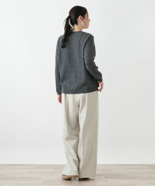 Leilian PLUS HOUSE / レリアンプラスハウス ニット・セーター | 風景モチーフニットプルオーバー【プラス企画】 | 詳細3