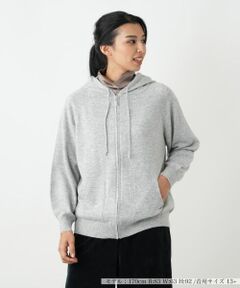 Leilian PLUS HOUSE / レリアンプラスハウス カーディガン・ボレロ | フーディーカーディガン【Leilian WHITE LABEL】